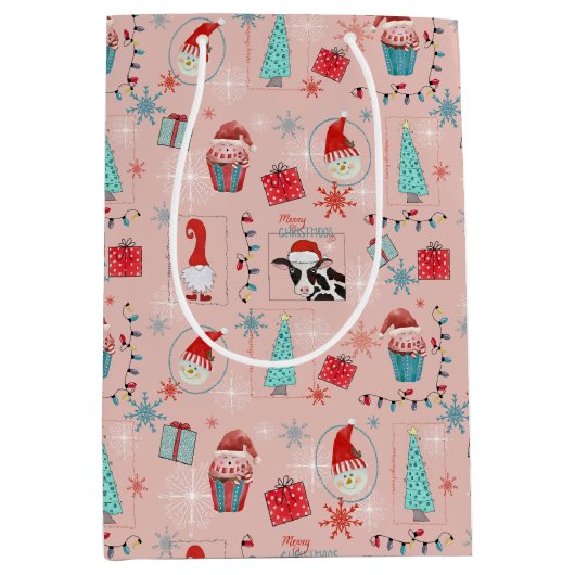 Weihnachtsspaß Mittlere Geschenktüte (Vorderseite)