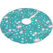 Weihnachtsspaß Polyester Weihnachtsbaumdecke (Schrägansicht)