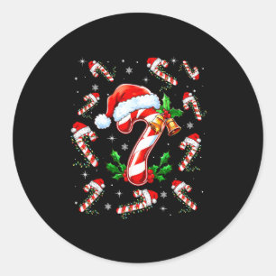 Weihnachtsspaß Six Seven 6 7 Meme Slang Paare könn Runder Aufkleber