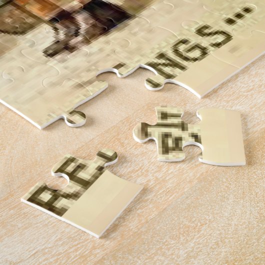 Weihnachtsspaziergang mit dem Hund Puzzle (Seite)