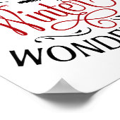 Weihnachtsspaziergänge in einem Winterwunderland Poster (Ecke)