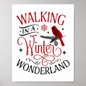 Weihnachtsspaziergänge in einem Winterwunderland Poster (Vorne)