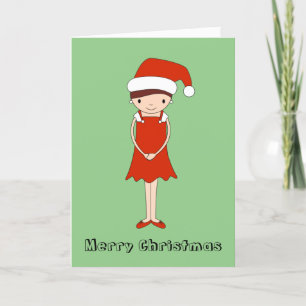 Weihnachtsspecial für Elfen Feiertagskarte