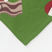 Weihnachtsspeck Fleecedecke (Ecke)
