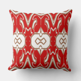 Weihnachtsspezial Rot-Weiß-Stoffmuster Kissen