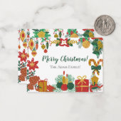 Weihnachtsspezialkarte Mitteilungskarte (Vorderseite/Rückseite Beispiel)