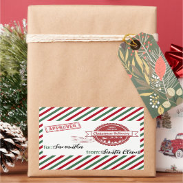 Weihnachtsspeziallieferung vom Weihnachtsmann Rechteckiger Aufkleber