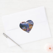 Weihnachtsspezialsticker Herz-Aufkleber (Umschlag)