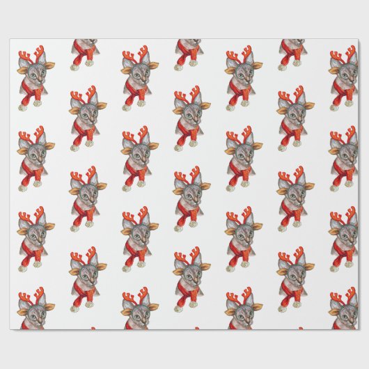 Weihnachtssphynx Geschenkpapier (Flach)