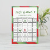 Weihnachtsspiel - nicht bearbeitbar - einladung (Stehend Vorderseite)