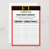 Weihnachtsspiel - Nicht bestellbar - Einladung (Vorne/Hinten)