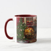 Weihnachtsspiele Black Cat Kitty Tasse (Links)