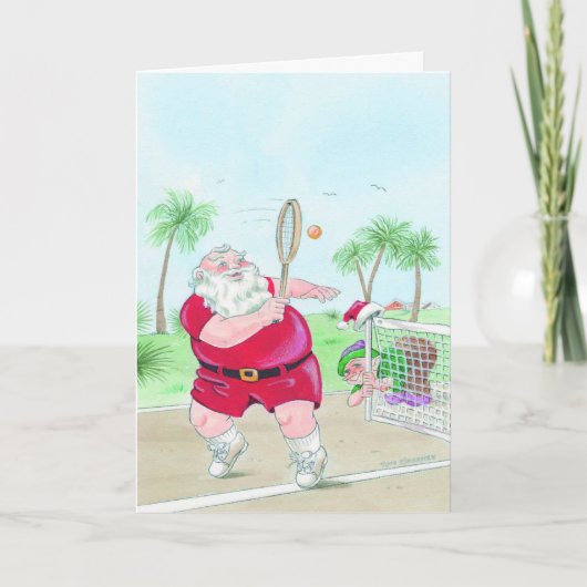 Weihnachtsspiele Tennis Weihnachten individuell an (Vorderseite)