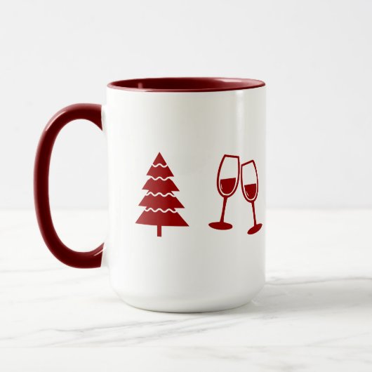 Weihnachtsspielelemente Tasse (Links)