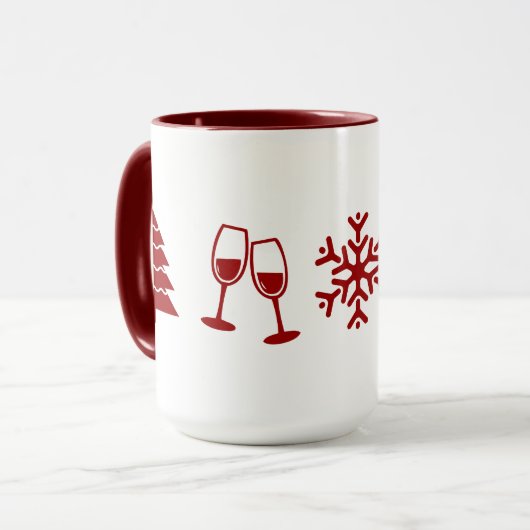 Weihnachtsspielelemente Tasse (Vorderseite Links)