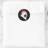Weihnachtsspieler Xmas Sport Frohe Weihnachtsfeier Runder Aufkleber (Tasche)