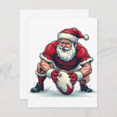 Weihnachtsspielerin Mitteilungskarte (Vorne/Hinten)