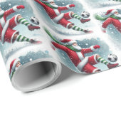 Weihnachtsspielerin Weihnachten Geschenkpapier (Rolleneckpunkt)