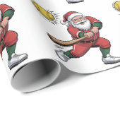 Weihnachtsspielerin - Weihnachtsspielerin Sport Geschenkpapier (Rolleneckpunkt)