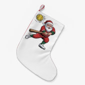 Weihnachtsspielerin - Weihnachtsspielerin Sport Kleiner Weihnachtsstrumpf (Vorderansicht (hängend))