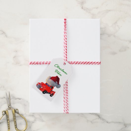 Weihnachtsspielertags Geschenkanhänger (Mit Garn)