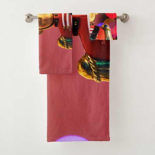 Weihnachtsspielsoldat Figur SlipperyJoe Gay pri Badhandtuch Set (Insitu)