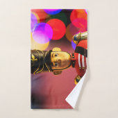 Weihnachtsspielsoldat Figur SlipperyJoe Gay pri Badhandtuch Set (Handtuch)