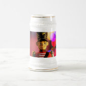 Weihnachtsspielsoldat Figur SlipperyJoe Gay pri Bierglas (Mittel)