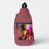 Weihnachtsspielsoldat Figur SlipperyJoe Gay pri Crossbody Bag (Vorderseite)