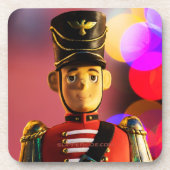 Weihnachtsspielsoldat Figur SlipperyJoe Gay pri Getränkeuntersetzer (Vorderseite)