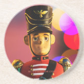 Weihnachtsspielsoldat Figur SlipperyJoe Gay pri Getränkeuntersetzer (Vorne)