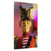 Weihnachtsspielsoldat Figur SlipperyJoe Gay pri Klemmbrett (Rechts)