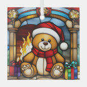 Weihnachtsspielzeug Bärengebäck Imitate gestanzt G Ornament Aus Glas (Vorderseite)