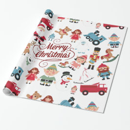 Weihnachtsspielzeug Elves Weihnachtswrapping Papie Geschenkpapier