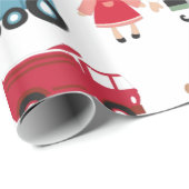 Weihnachtsspielzeug Elves Weihnachtswrapping Papie Geschenkpapier (Rolleneckpunkt)