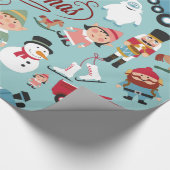 Weihnachtsspielzeug Elves Weihnachtswrapping Papie Geschenkpapier (Ecke)