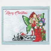 Weihnachtsspielzeug Fairy Fleecedecke (Vorderseite (Horizontal))