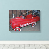 Weihnachtsspielzeug-Feuerwagen Wagon Leinwanddruck (Insitu (Holzboden))