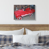 Weihnachtsspielzeug-Feuerwagen Wagon Leinwanddruck (Insitu (Schlafzimmer))