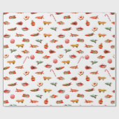 Weihnachtsspielzeug für Vintage Science Fiction Geschenkpapier (Flach)