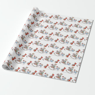 Weihnachtsspielzeug-Parade-Packpapier Geschenkpapier