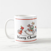 Weihnachtsspielzeug-Parade-Tasse Kaffeetasse (Links)