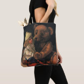 Weihnachtsspielzeug, Puppe und ein Teddybär Tasche (Von Nahem)