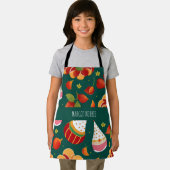 Weihnachtsspielzeug-Retro-Muster Schürze (Insitu)