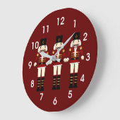 Weihnachtsspielzeug-Soldaten Große Wanduhr (Winkel)