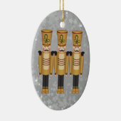 Weihnachtsspielzeug Soldier Nutcracker Keramikornament (Rechts)