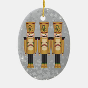 Weihnachtsspielzeug Soldier Nutcracker Keramikornament