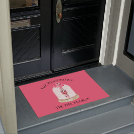 Weihnachtsspielzeug Soldier Watercolor Familiennam Fußmatte