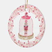 Weihnachtsspielzeug Soldier Watercolor Keramik Ornament (Links)