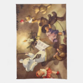 Weihnachtsspielzeug, Tanzpuppen, Teddybären Handtuch (Vertikal)